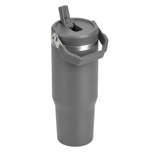 [Pre-Order] 30oz Flip Straw Tumbler - Ash Grey
