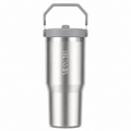 [Pre-Order] 30oz Flip Straw Tumbler - Arctic Silver