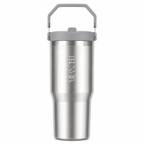 [Pre-Order] 30oz Flip Straw Tumbler - Arctic Silver