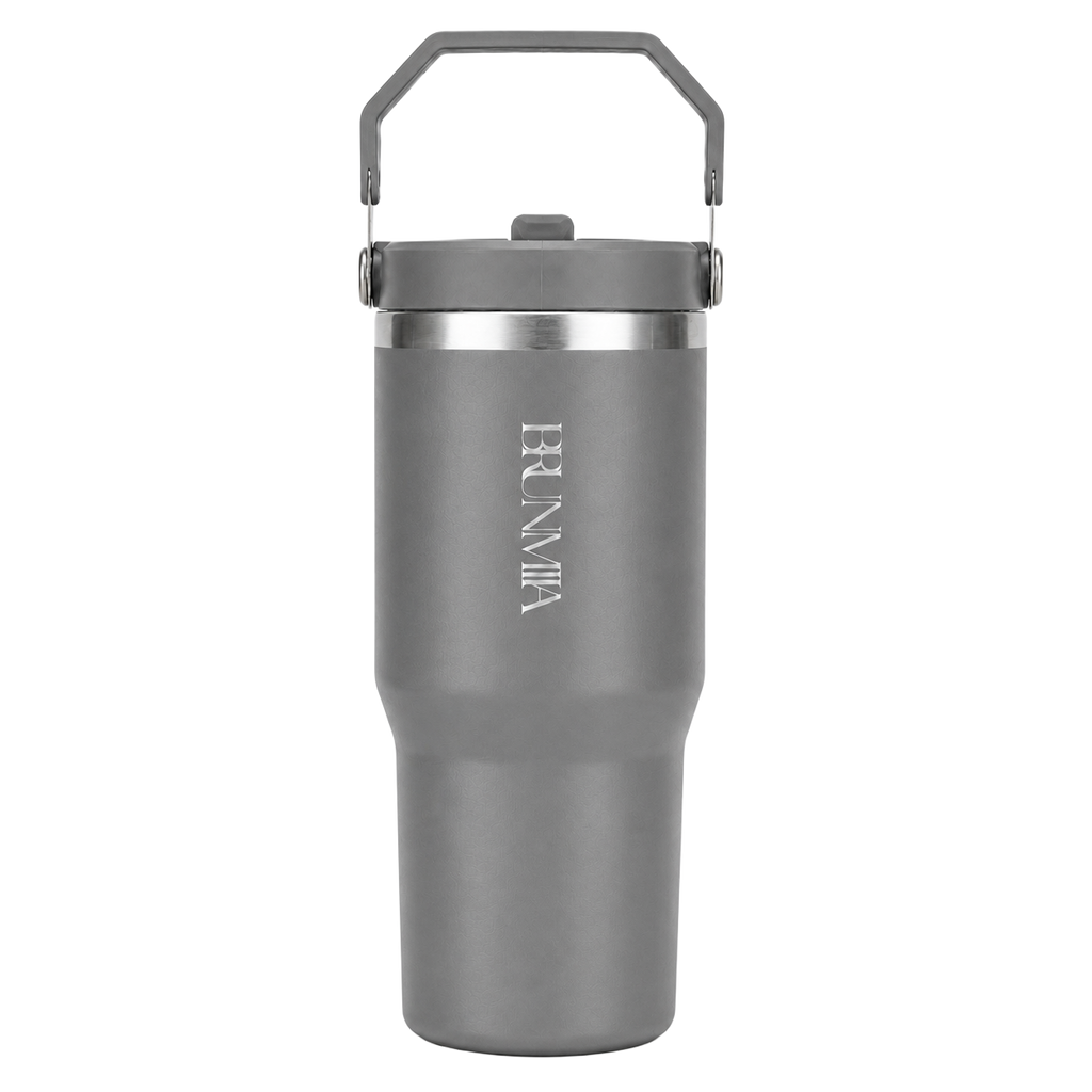 [Pre-Order] 30oz Flip Straw Tumbler - Ash Grey